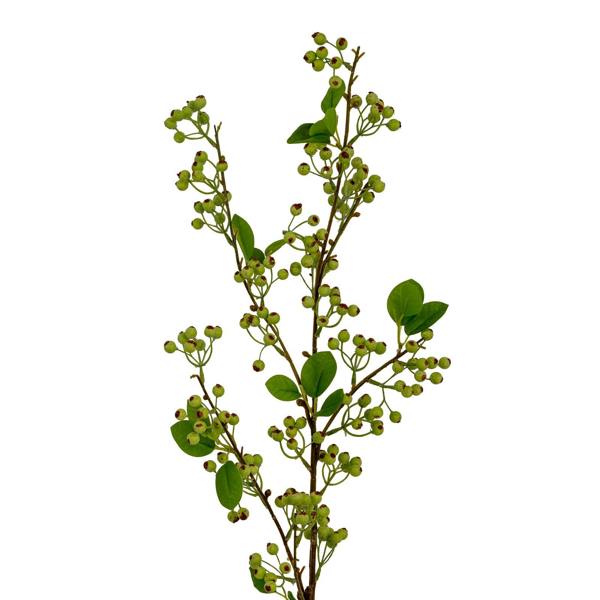 Wyld Haus Set of 3 Artificial Flowers Green Mossberry Large Branches