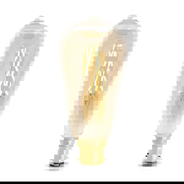 WiZ B22 ST64 Bayonet Filament Dimmable Amber Lightbulb