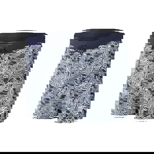 Paisley print Speedo Valmilton Allover Aquashort swim trunks in navy/white