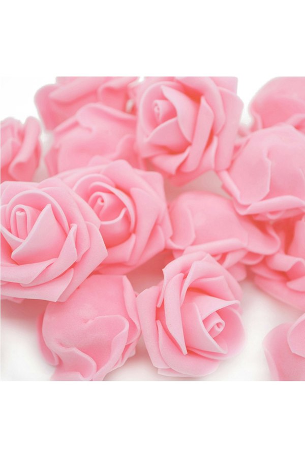 Living and Home 50Pcs Foam Rose Flower Heads for Wedding Decoration