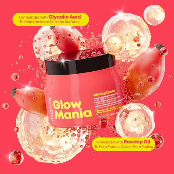 Matrix Glow Mania  Glazing Queen: Super Gloss Protecting Mask 500ml - Additional 4