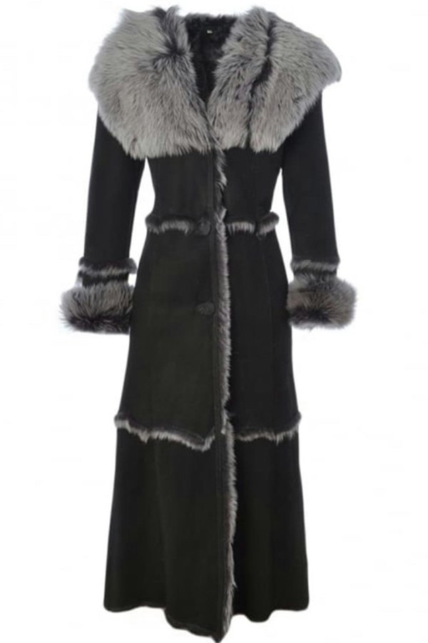 Long Length Sheepskin Coat : KB 56
