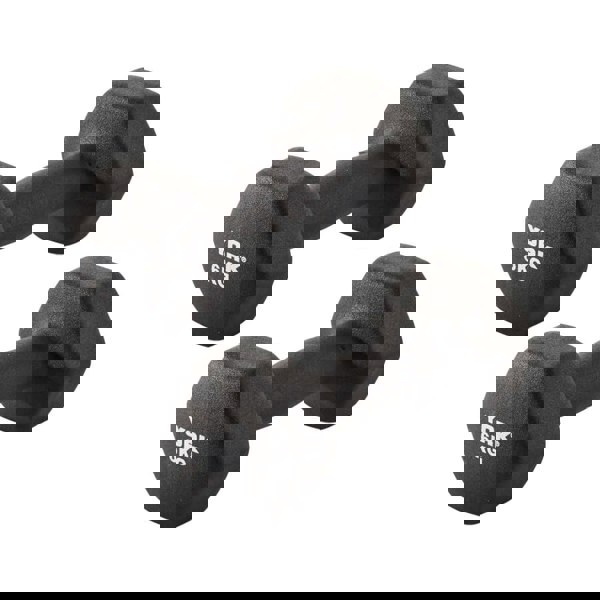 York Neoprene Hex Dumbbells 2 x 6kg - Black