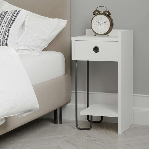 Decortie Sirius Modern Bedside Table Right Module Width 32cm
