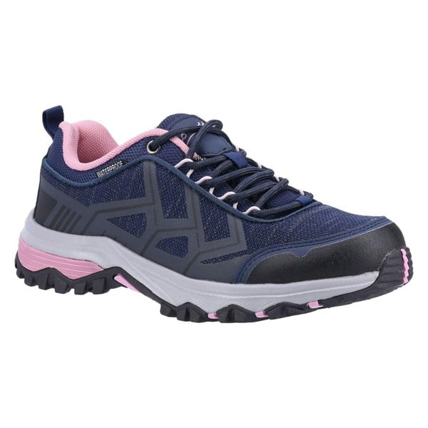 Cotswold Wychwood Low Recycled Plastic+Synthetic Pu Women's Navy/Pink Hiking Boots