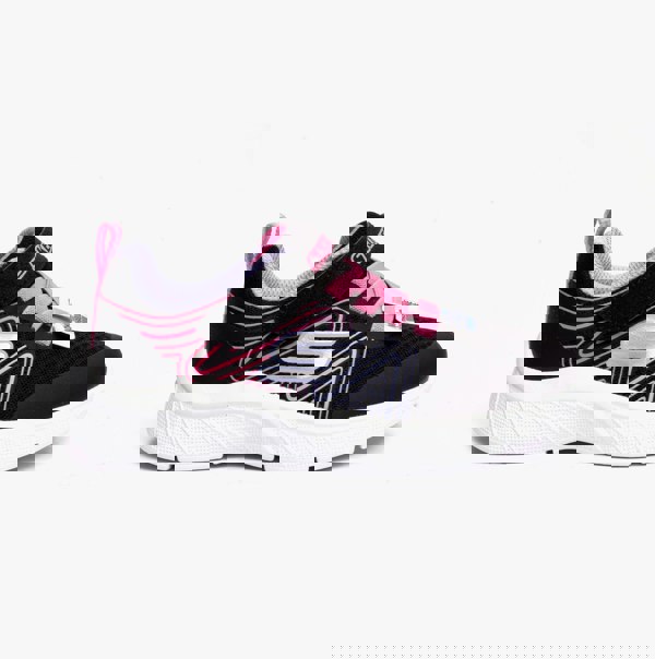 Skechers 303535L/BKMT MICROSPEC PLUS - SWIRL SWEET Girls Sport Black/Multi