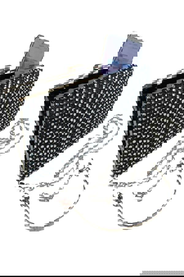 Paulo Due Diamante Lattice Clutch Bag