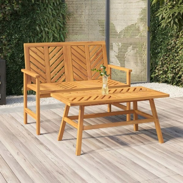 Berkfield Garden Bench 109 cm Solid Wood Acacia
