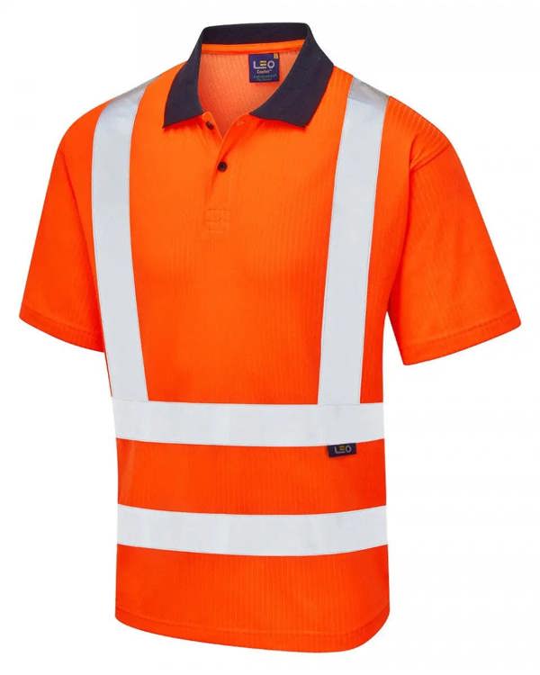 Croyde EcoViz Comfort Polo Shirt Leo Workwear