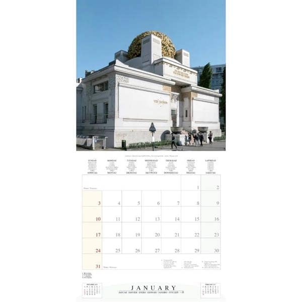 Art Nouveau Architecture Calendar 2027, Wall Calendars, Month To View, Art, Gift