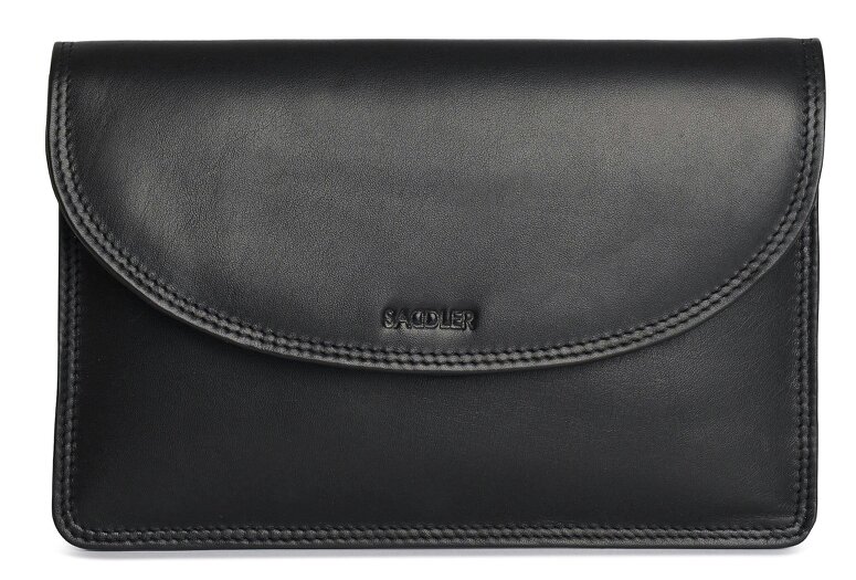 SADDLER ISABELLE Leather Slimline Crossbody Bag - Adjustable Strap, Multiple Pockets, Magnetic Closure - RFID Protected