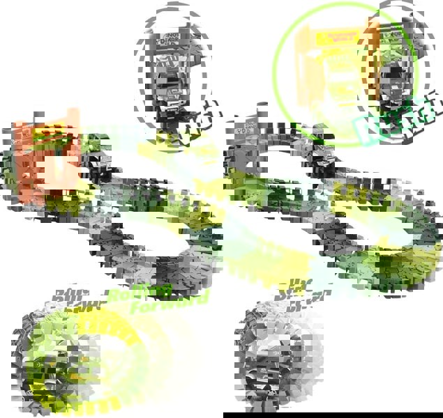 deAO Toys Slot Car Race Track Sets Dino World Flexible Race Track