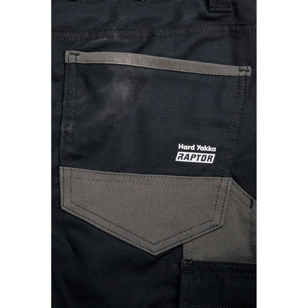 Hard Yakka Raptor Cuffed Cotton Women's Black Outdoor Trousers