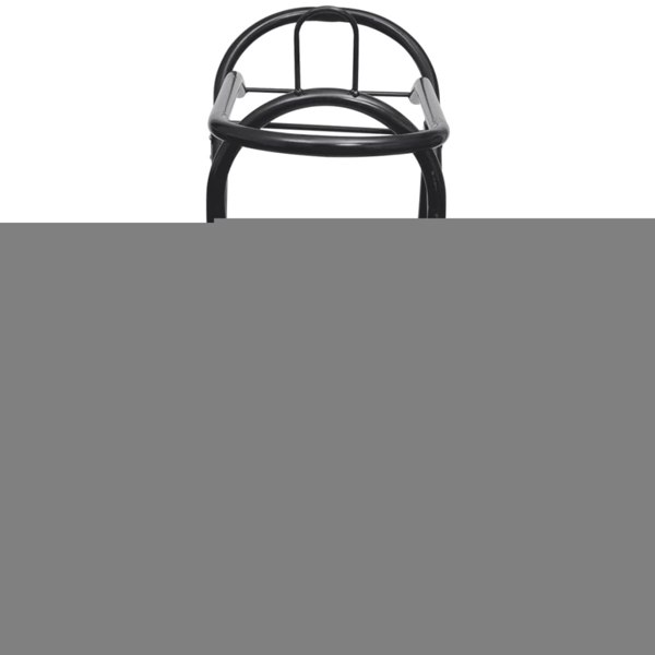 Berkfield Metal Foldable Saddle Rack with Wheels