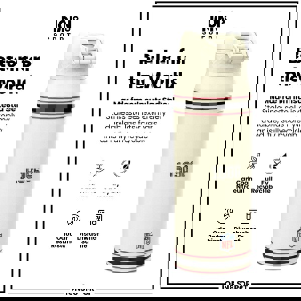 ION8 NFL x ION8 Insulated Steel Water Bottle, NFL Falcons, 750ml (24oz)