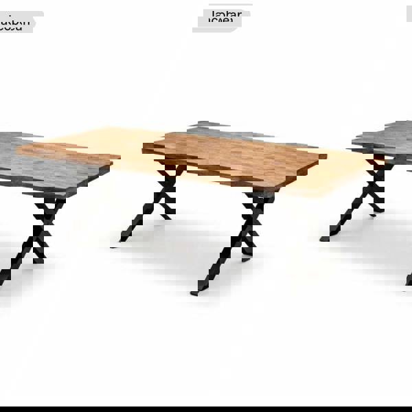 TRL Furniture Sleek & Slender Rustic Dining Table