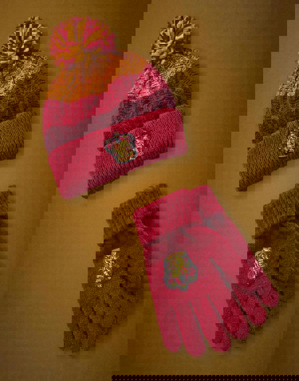 Harry Potter Unisex Kids Multicoloured Gryffindor Beanie and Gloves Set (One Size)