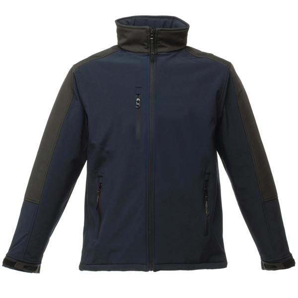 Regatta Mens Hydroforce 3-Layer Softshell Jacket (Wind Resistant, Water Repellent & Breathable) - Navy/Black