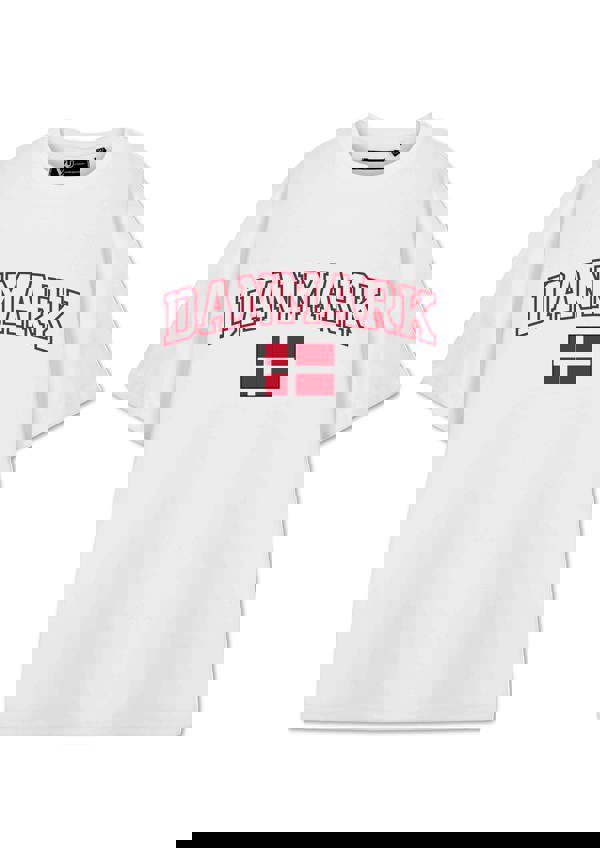 Show Me The Merch Unisex White Denmark Short Sleeved T-Shirt