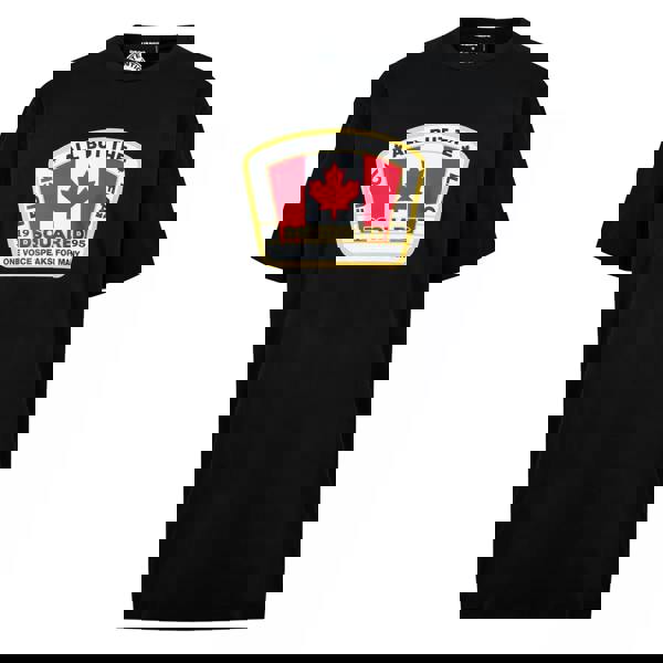 Dsquared Canadian Flag Patch T-Shirt   in  Black