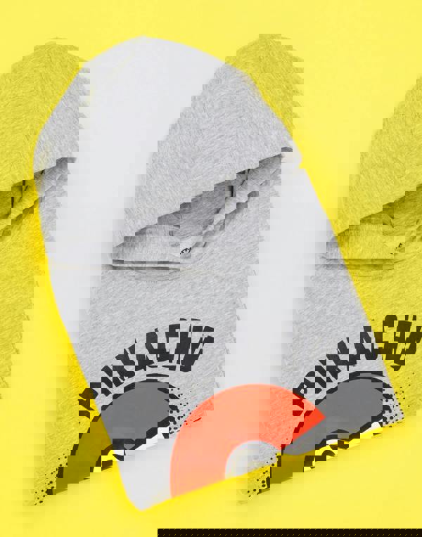 Pokemon Girls Grey Pikachu Placement Print Hoodie