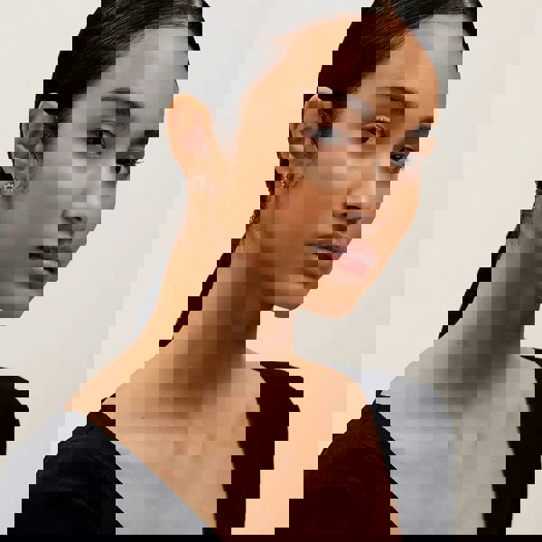 Ted Baker HALIANA Silver Tone Halo Crystal Stud Earrings TBJ3812-01-02