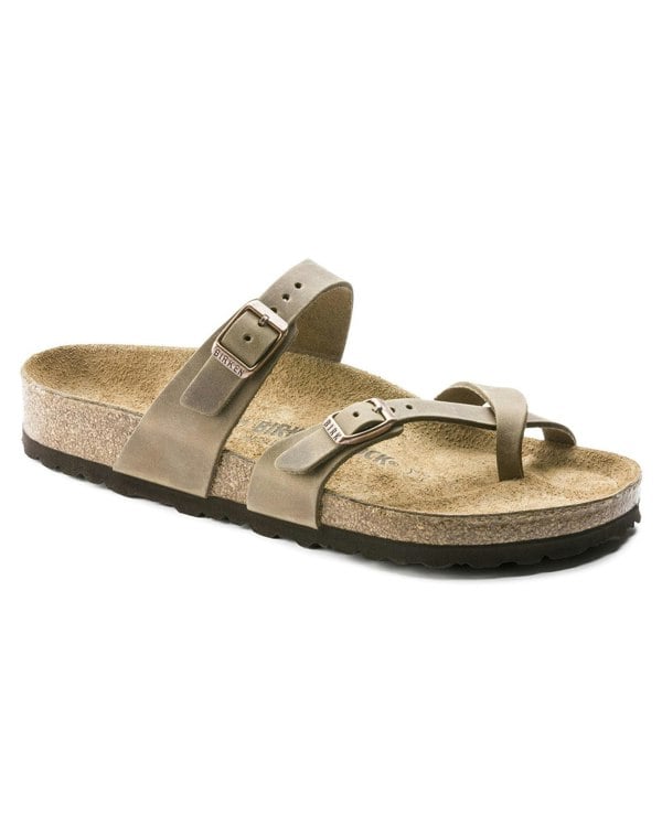 Birkenstock Mayari Oiled Nubuck Womens Sandals - Tobacco Brown