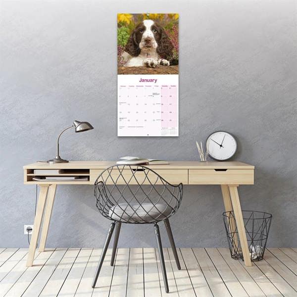 English Springer Spaniel Calendar 2027, Wall Calendars, Month To View, Dogs, Gift