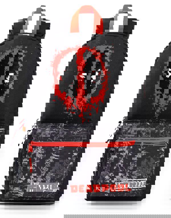 Marvel Boys Black Deadpool Backpack (One Size)