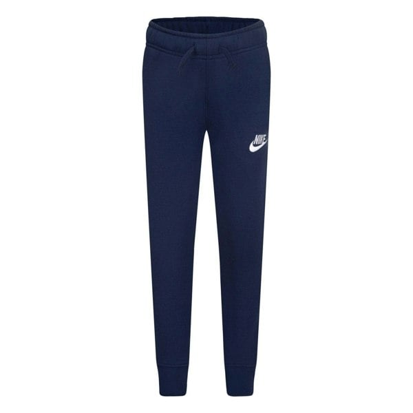 Nike Childrens/Kids Club Fleece Ribbed Cuff Jogging Bottoms - Navy