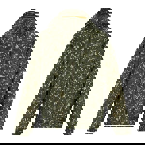 Regatta Childrens/Kids Lever II Line Camo Waterproof Jacket - Light Sage