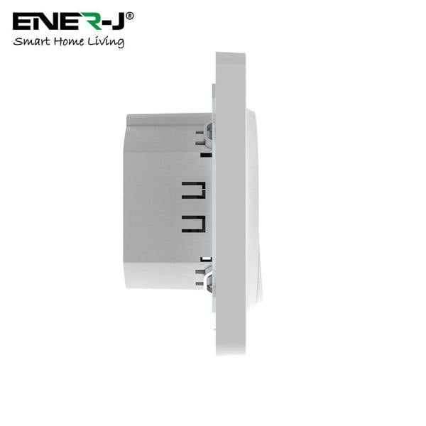 ENER-J Smart Wi-Fi Dimmable Switch 1 Gang, Smart Dimmable Switch For Led Lights, Compatible With Alexa For Dimming Lights & Bulbs, White