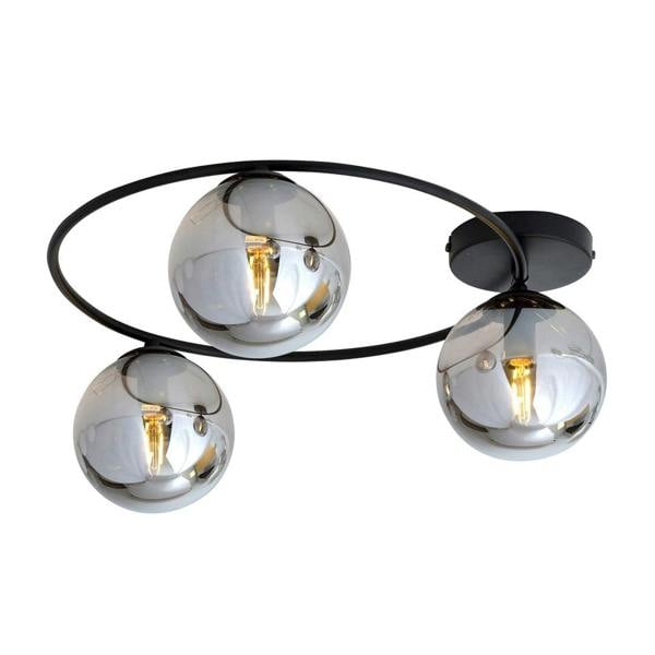 Emibig SOPRA Ceiling lamp  3 x E14 Black with Graphite Shade