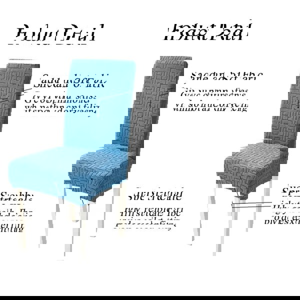 Anyseat Chair Cover Light Green Series Leaf Lines Design with Elastic Material for Dining Room Kitchen Wedding Hotel Banquet Restaurant