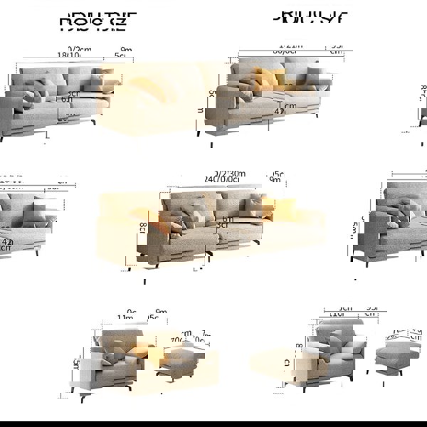 Oakley S11 Two Seater Sofa, Linen-Rit Concept-Rit Concept