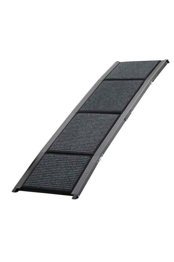 Living and Home 170x44cm Outdoor Foldable Metal Dog Ramp Non-slip Step Pet Ladder for Car