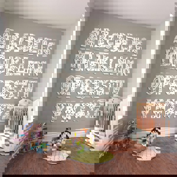 Origin Murals Alphabet Patterns - Grey