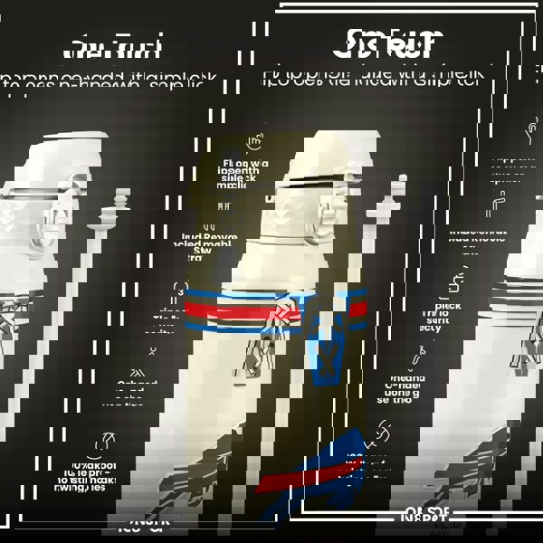 ION8 NFL x ION8 Insulated Steel Water Bottle, NFL Bills, 750ml (24oz)