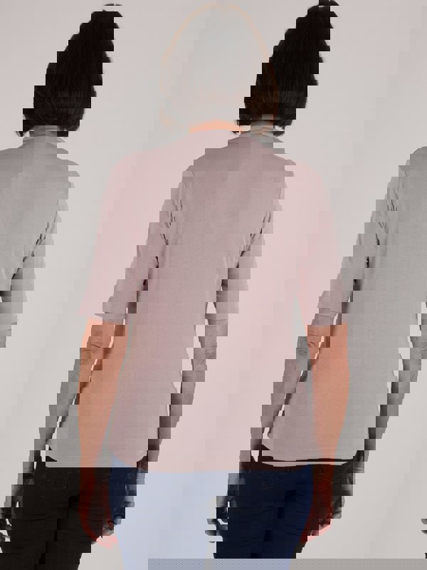 PennyPlain High Back Sweetheart Neck Top - Cloud