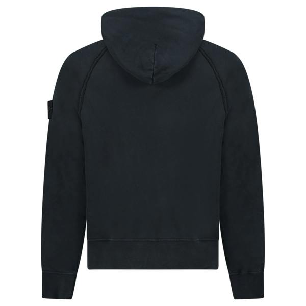 Stone Island Brushed Organic Cotton Oversized Hoodie Black - chancefashionco