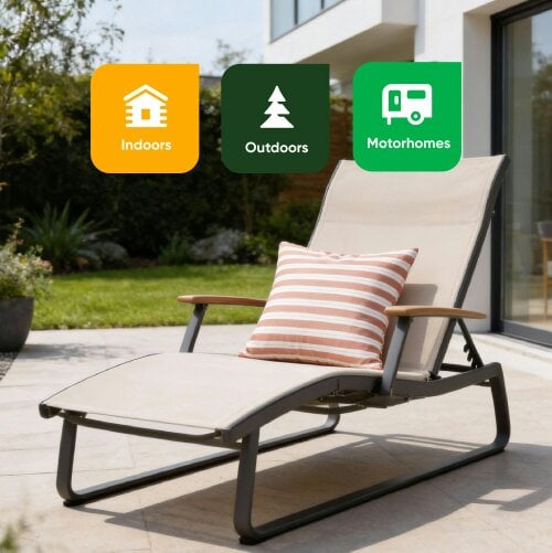 Gardenwize Pair of Outdoor Scatter Cushions - Red Stripe Design