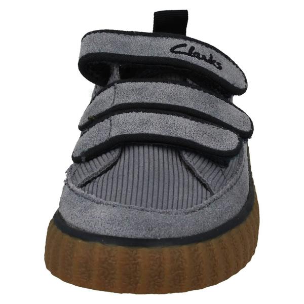 Clarks Boys Clarks Corduroy Detailed Hook & Loop Shoes River Tor K