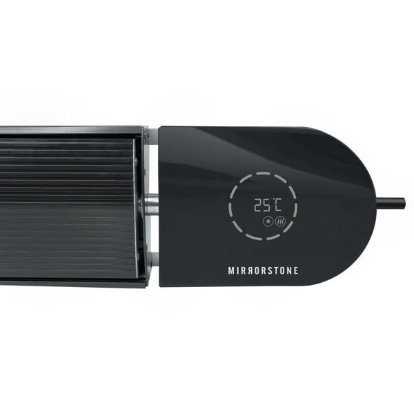 Mirrorstone Heating 1.2kW Ionis Remote Controllable Wi-Fi Infrared Bar Heater (Black)