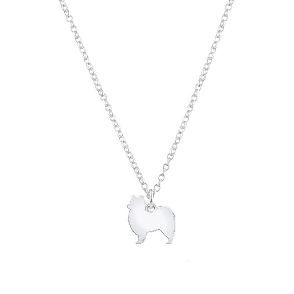 Mylee London Papillon Silhouette Silver Necklace - Personalised