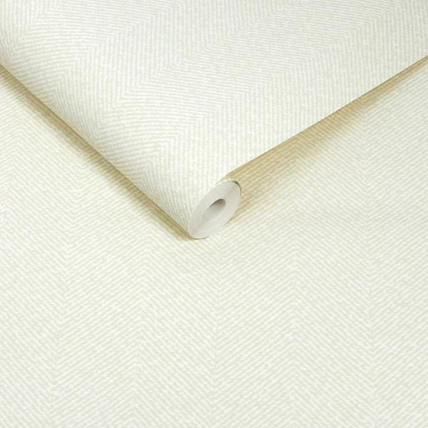 Sophie Allport Herringbone Texture Uppingham Grey Wallpaper