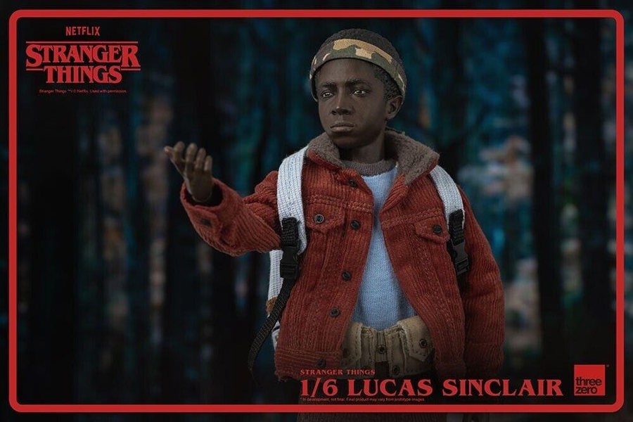 Threezero Lucas Sinclair Stranger Things Collectible Figure 1:6 Scale ThreeZero 3Z03180W0