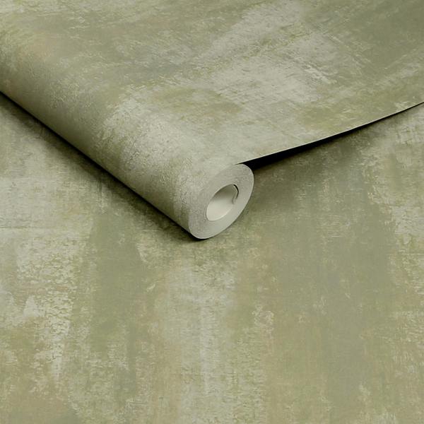 Abigail Ahern Oxidized Opulence Misted Wallpaper | Sage