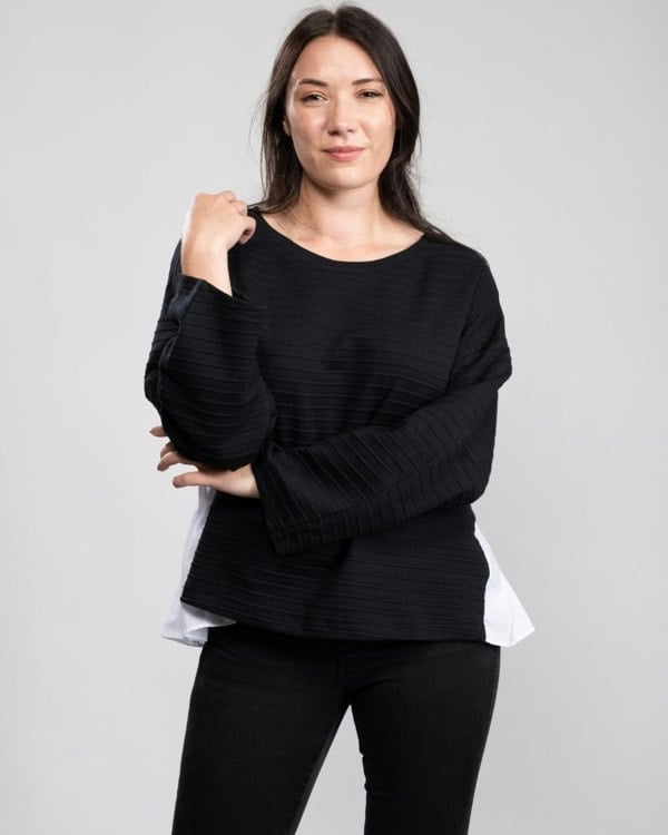 French Connection Fredia Jersey Scoop Womens Pleat Back