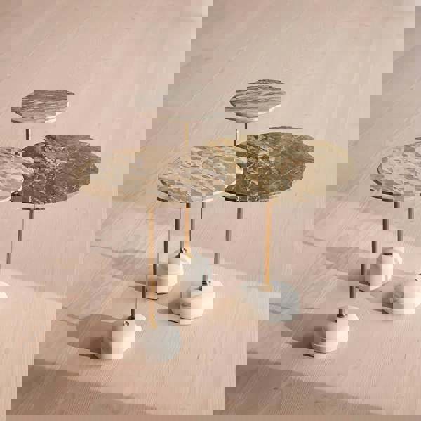 Cameron Side Table, Marble-Weilai Concept