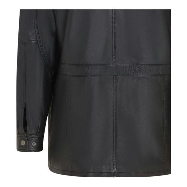 Infinity Leather Mens Soft Italian Leather Parka Coat-Winnipeg